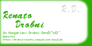 renato drobni business card